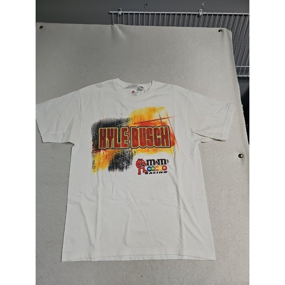 VINTAGE CHASE #18 TEE SHIRT KYLE BUSCH TEAM CAR AND‎ DRIVER TEE M&M'S MEDIUM
